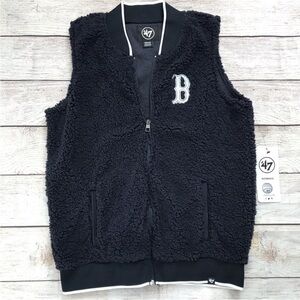 Boston Red Sox - 47 Brand blue Sherpa Vest